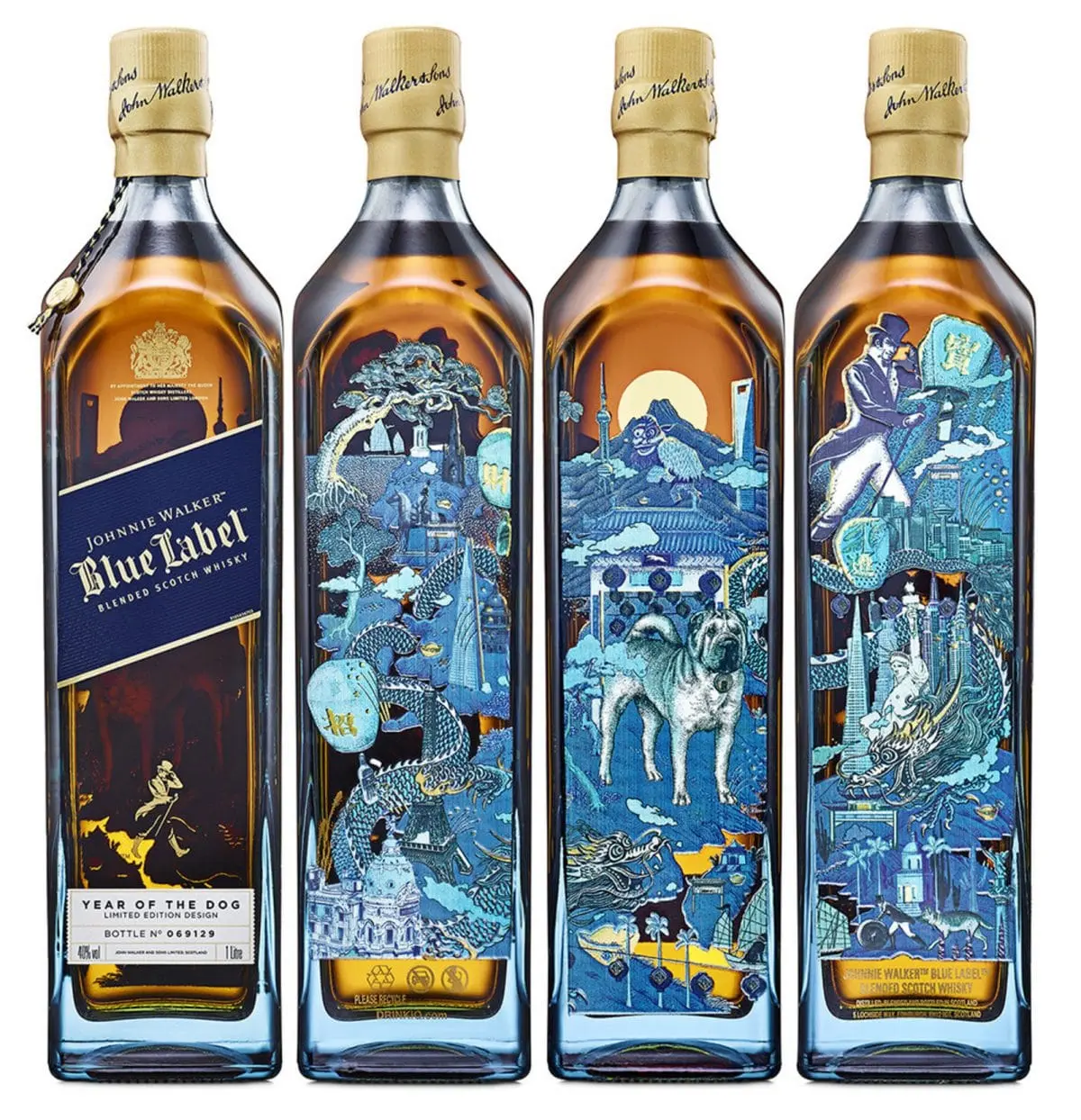 Johnnie walker blue labe Dog