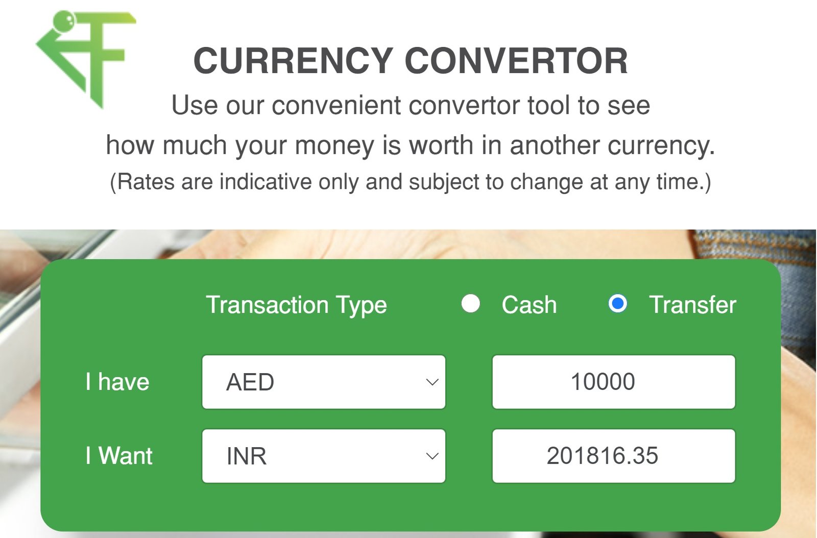 Al Fardan Exchange Send Money Dubai to India