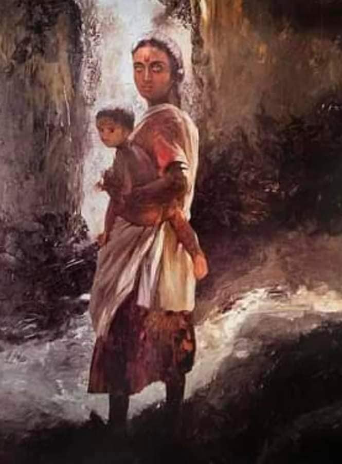 Migrant Mother Painting
