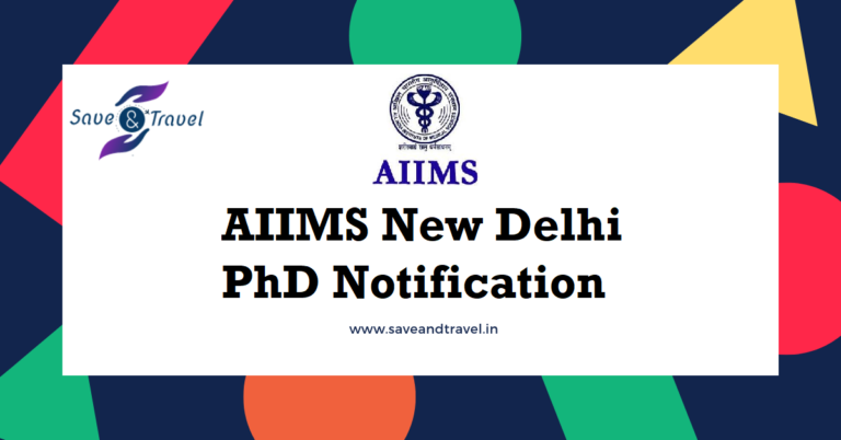 aiims phd notification