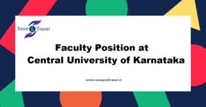 Faculty position at Central University of Karnataka