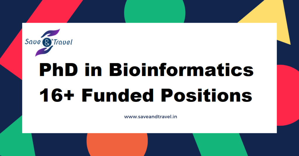 fully funded phd programs in bioinformatics