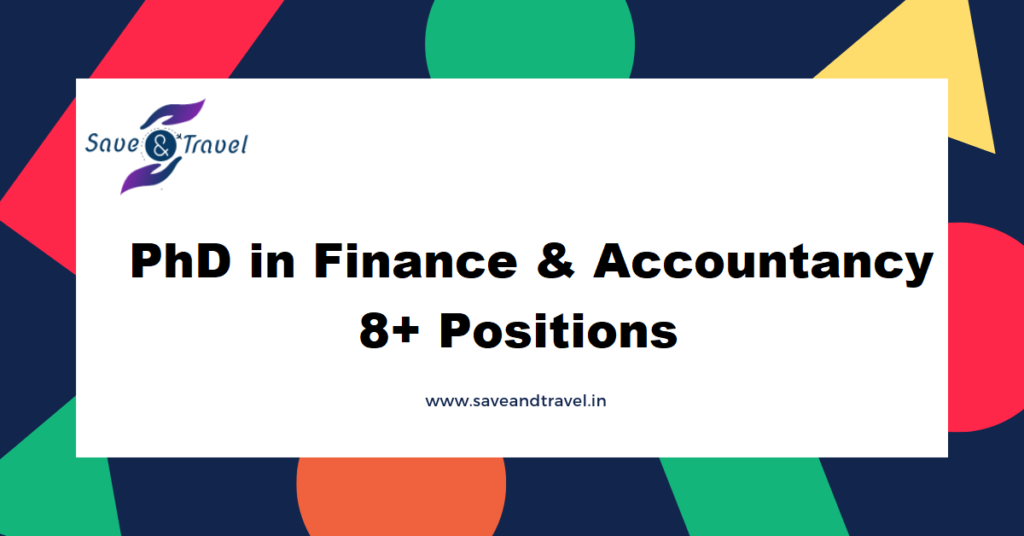 phd in accounting and finance in india