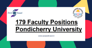 Pondicherry University Faculty Position