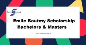 Emile Boutmy Scholarship