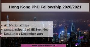 Hong Kong PhD Fellowship
