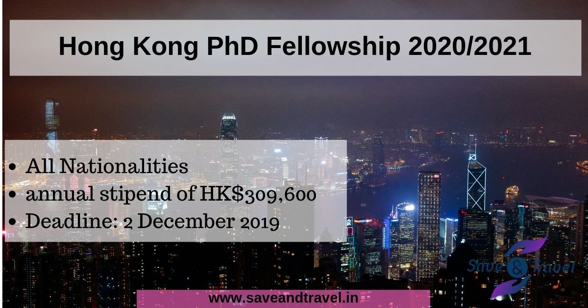 phd fellowship hong kong