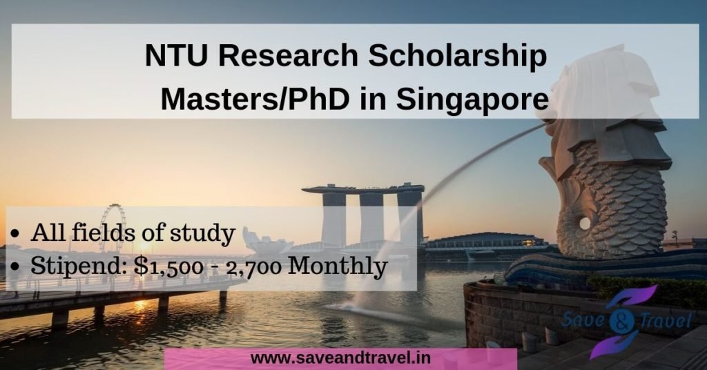phd scholarship opportunities in singapore