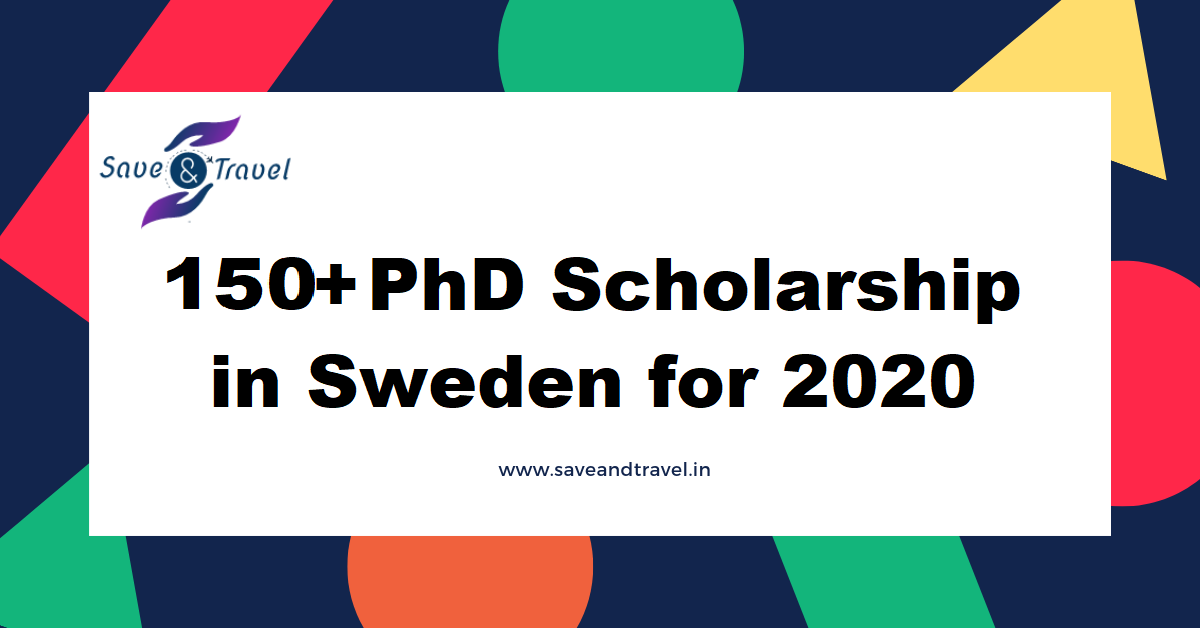 PhD Scholarship in Sweden for 2020