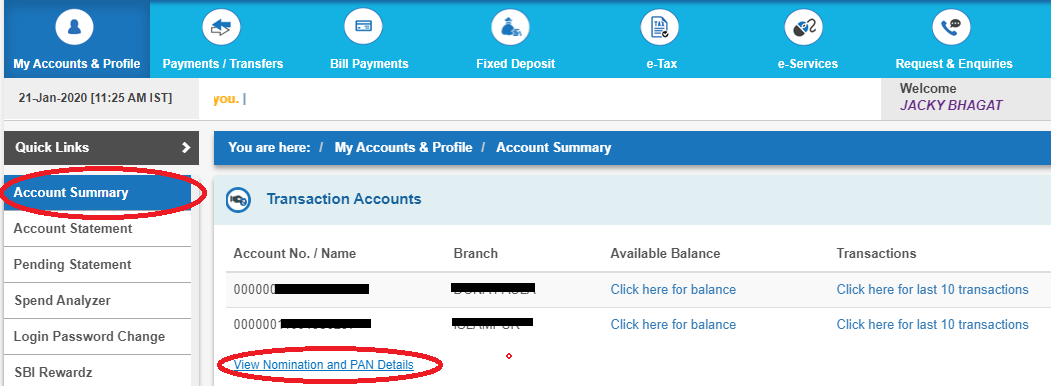 What Is Customer Id for SBI Rewardz?