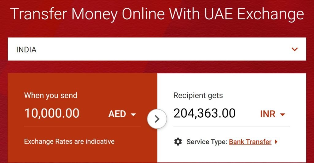 Money Transfer (Dubai to India) Best Exchange Rate Comparision