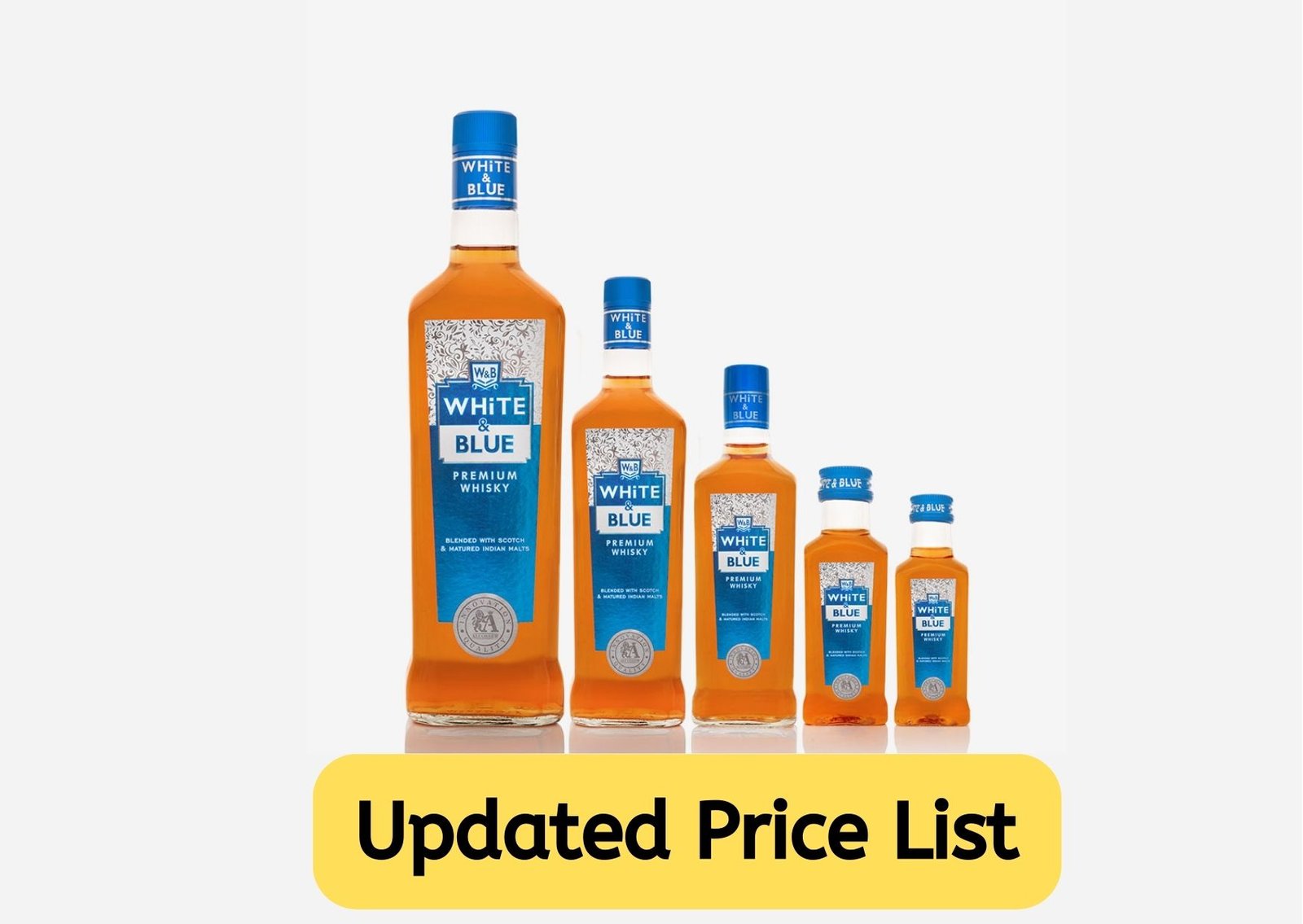 White and blue whisky price